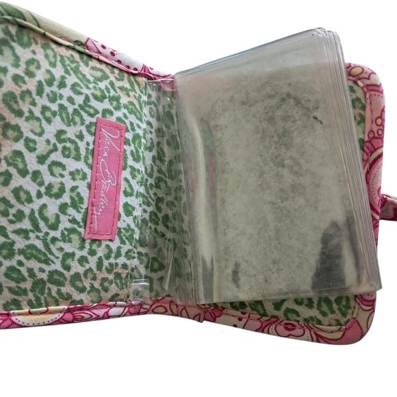 Lot - 4 Piece Set of Retired Pink Petal Vera Bradley Purse Wallet Accessories - Picture 3 of 13